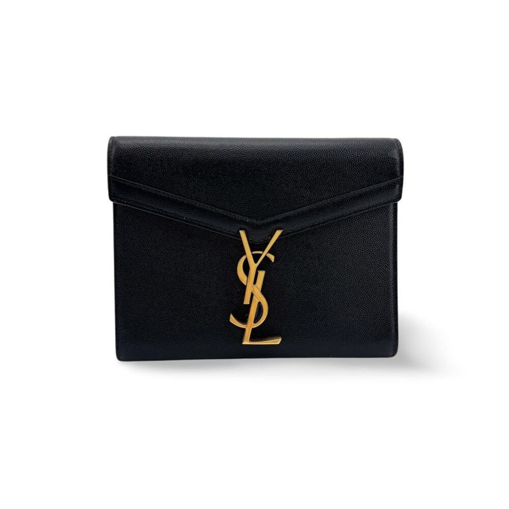 Saint Laurent Cassandra Grande de Foudre Monogram Chain Wallet